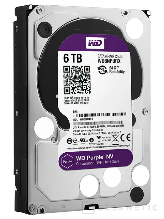Nuevos discos duros para videovigilancia Western Digital Purple NV, Imagen 1