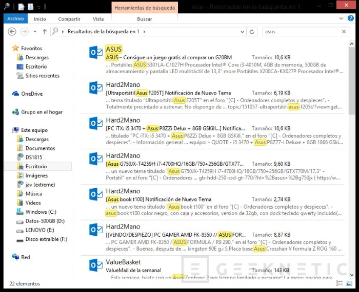 Geeknetic Cómo hacer copia del correo con la App Mail de Windows 8 3