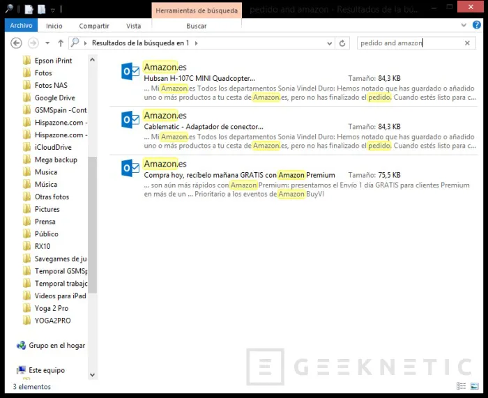 Geeknetic Cómo hacer búsquedas avanzadas de ficheros “.eml” en Windows 5