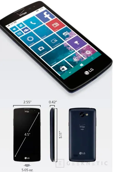 LG vuelve a Windows Phone con su LG Lancet, Imagen 1