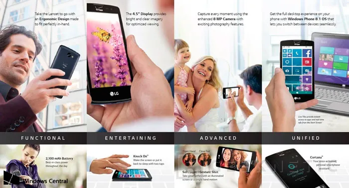 LG vuelve a Windows Phone con su LG Lancet, Imagen 2