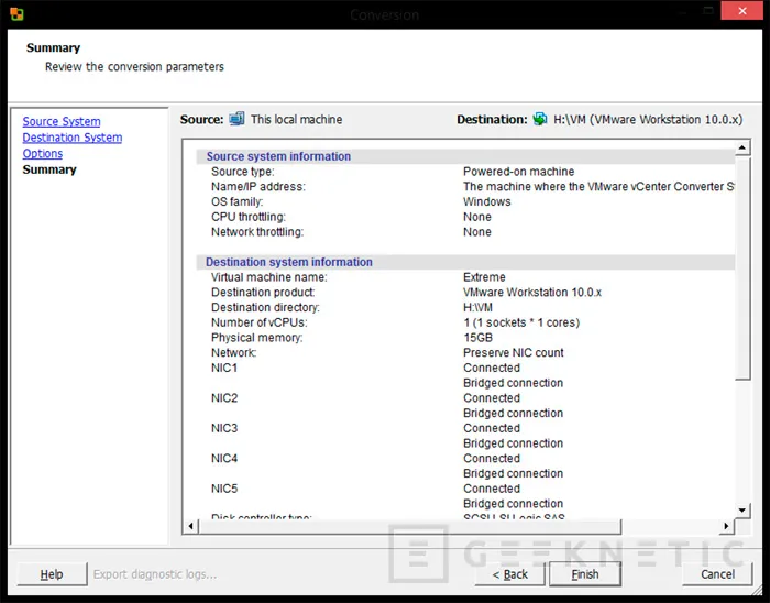 Geeknetic Convierte tu máquina física en virtual con VMware vCenter Converter Standalone 7
