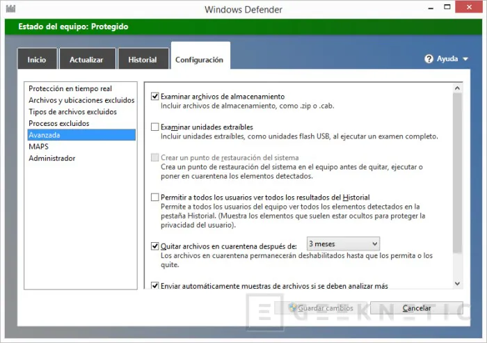 Geeknetic Cómo hacer que Windows Defender escanee toda unidad que conectamos a nuestro PC 3