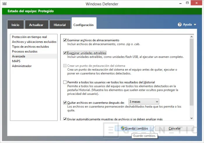 Geeknetic Cómo hacer que Windows Defender escanee toda unidad que conectamos a nuestro PC 4
