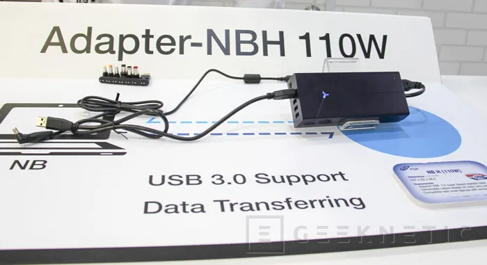 FSP NB B, el primer adaptador de corriente de portátil con HUB USB 3.0, Imagen 1