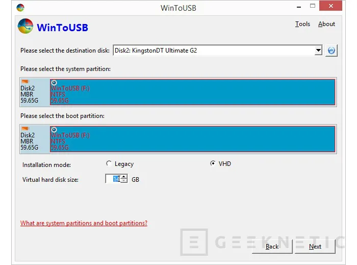 Geeknetic Crear la unidad Windows To Go con “WinToUSB” 3