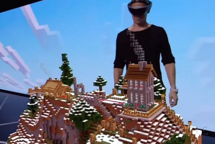 Microsoft muestra un gameplay de Minecraft con sus gafas HoloLens, Imagen 2