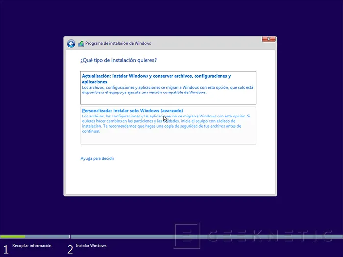 Geeknetic Cómo instalar Windows 10 con arranque dual 5