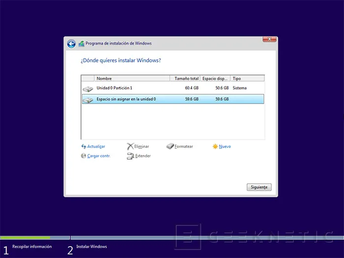 Geeknetic Cómo instalar Windows 10 con arranque dual 6