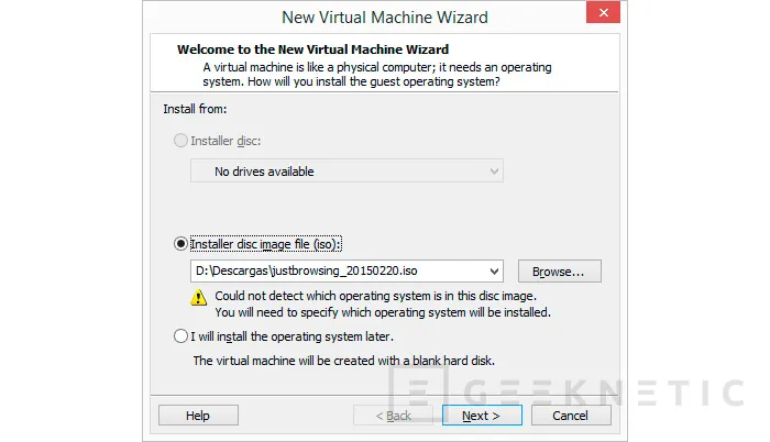 Geeknetic Configuración y creación de máquinas virtuales con VMware Player 11