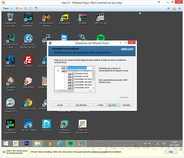 Geeknetic Configuración y creación de máquinas virtuales con VMware Player 8