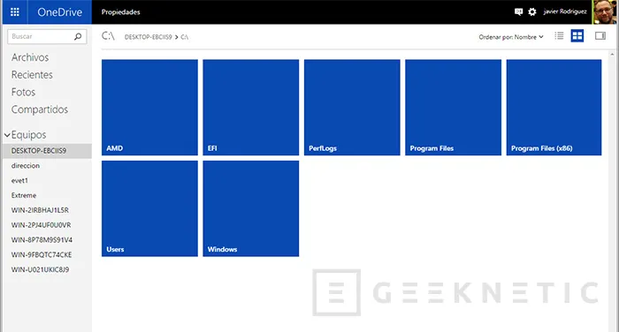Geeknetic Configura el acceso remoto de OneDrive con Windows 10 3