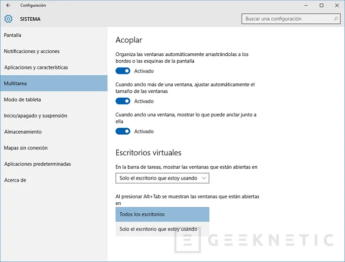 Geeknetic Ajusta el comportamiento del escritorio virtual de Windows 10 2