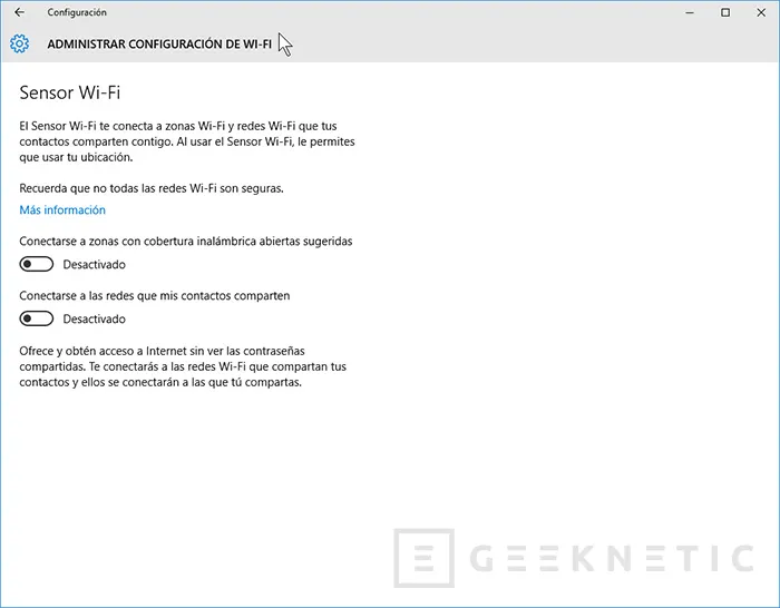 Geeknetic Como desactivar el “Sensor Wifi” de Windows 10 4