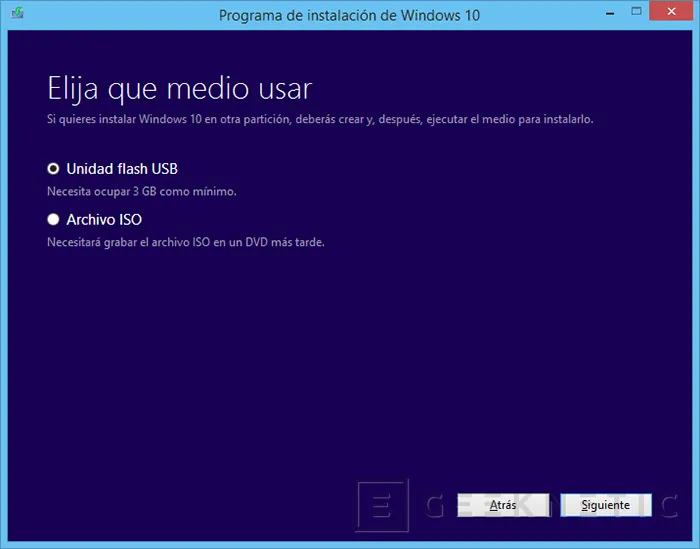 Geeknetic Actualiza o crea unidades de instalación de Windows 10 de forma legal 3