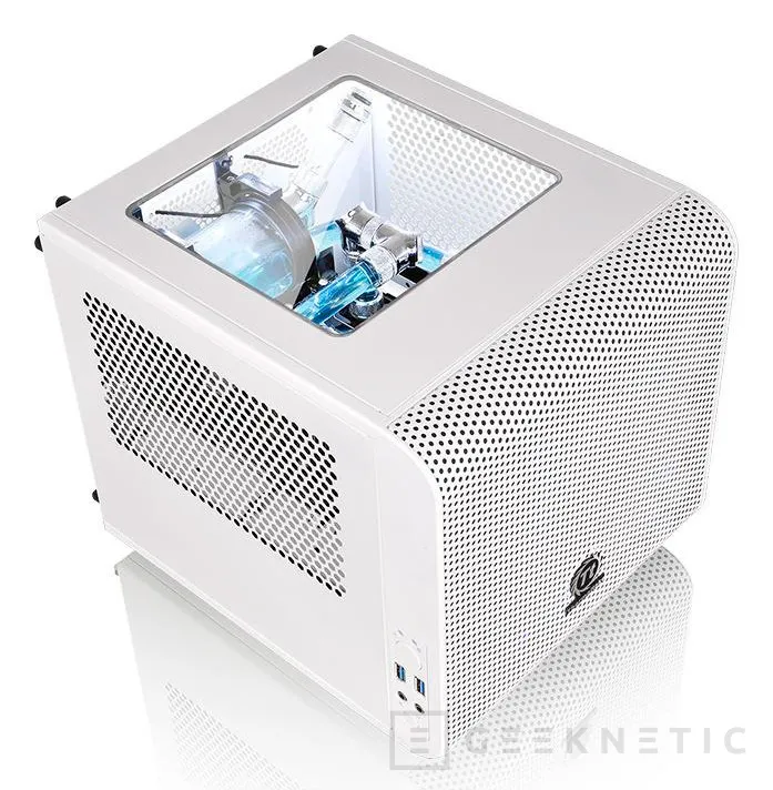 Thermaltake tiñe de blanco nieve su cubo Mini ITX Core V1, Imagen 1