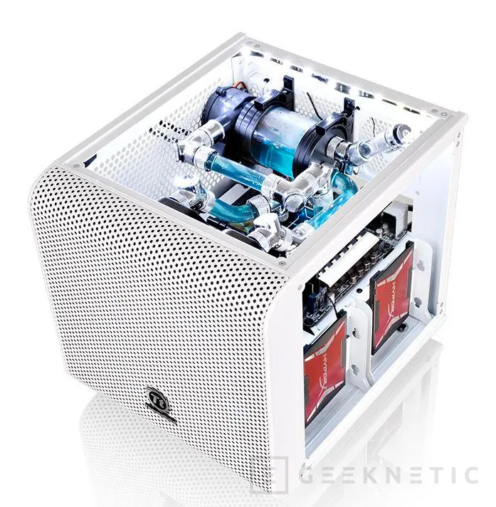Thermaltake tiñe de blanco nieve su cubo Mini ITX Core V1, Imagen 2
