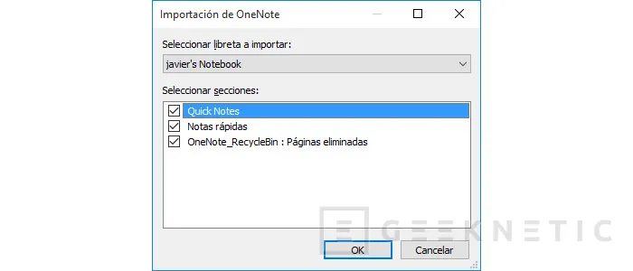 Geeknetic Importar de OneNote a Synology Note Station 2