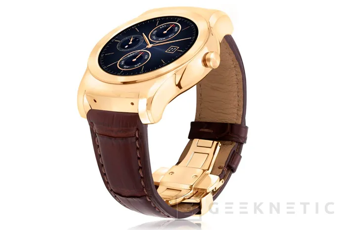 LG cubre de oro y piel de cocodrilo su LG Watch Urbane Luxe, Imagen 1