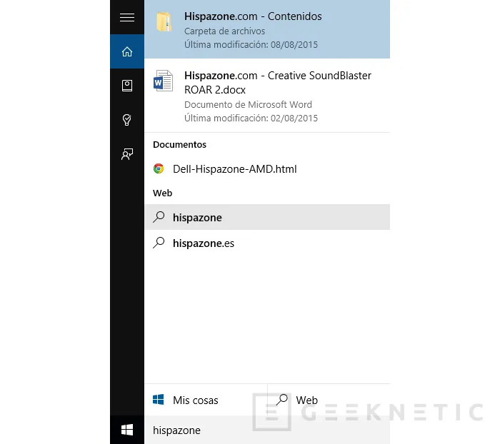 Geeknetic Cambia el buscador de Cortana en Windows 10 3