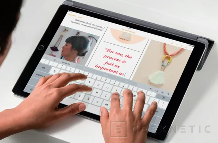 Geeknetic Apple presenta el iPad Pro para competir con las Surface 3