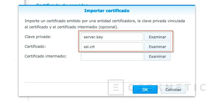 Geeknetic Instala un certificado SSL en tu NAS Synology 6