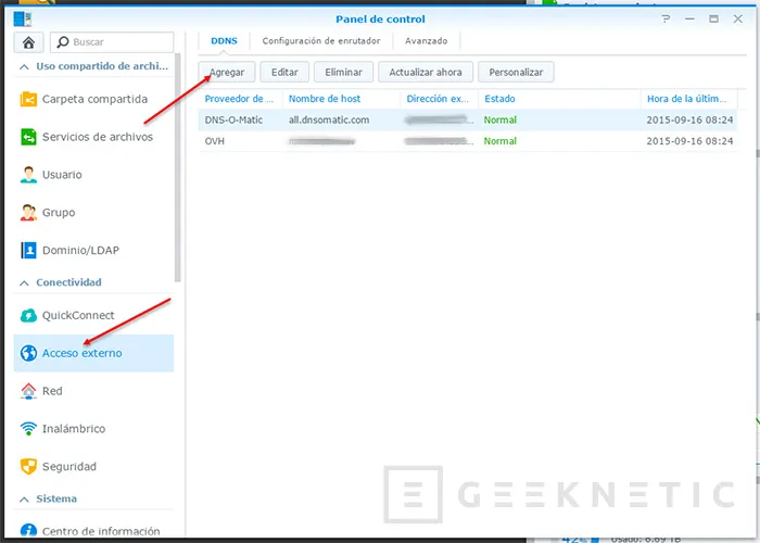 Geeknetic Haz que tu NAS Synology gestione la actuación de IP en OpenDNS 2