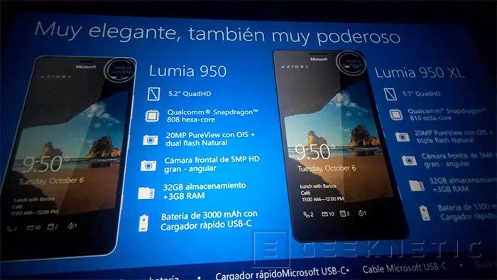 Geeknetic Detalles e imágenes de los nuevos Microsoft Lumia 950 y 950XL 1