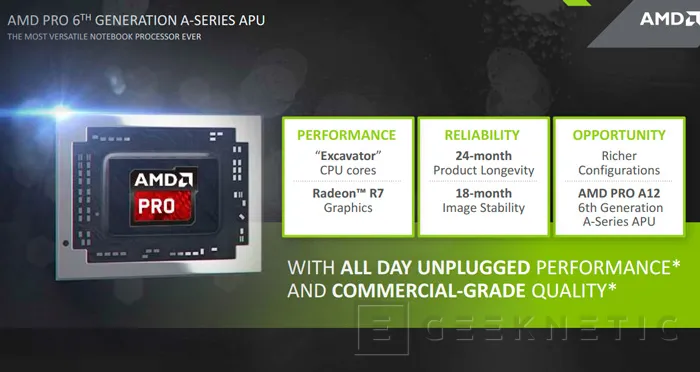 Geeknetic Llegan las APU AMD Pro de sexta generación para portátiles 1