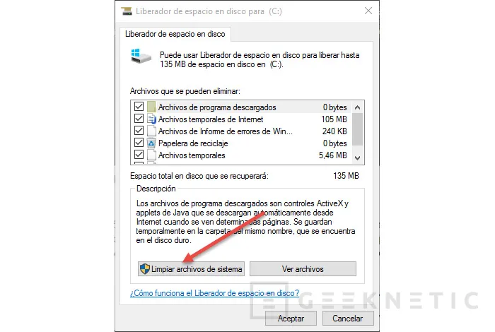 Geeknetic Libera 20GB de tu disco duro tras la actualización a Windows 10 2
