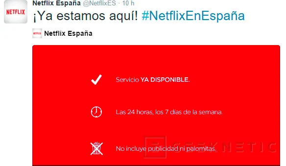 Netflix llega a España con un mes de prueba gratuita, Imagen 1