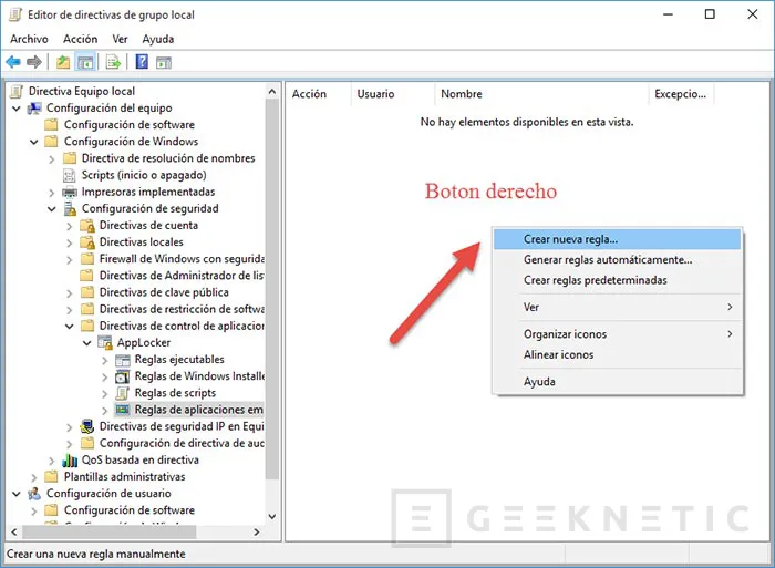 Geeknetic Restringe el acceso a las aplicaciones “universales” de Windows 10 con AppLocker 2