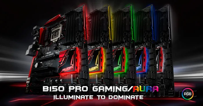 ASUS B150 Pro Gaming/Aura con iluminación RGB, Imagen 1