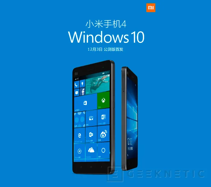 Xiaomi lanzará una ROM de Windows 10 para su Mi 4 esta semana, Imagen 1