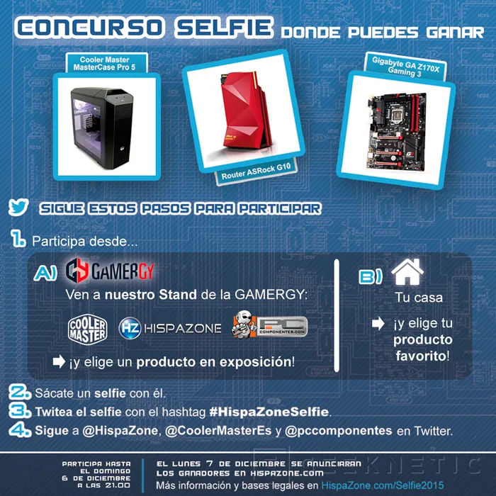 Geeknetic Concurso Selfie en la Gamergy 2015 con HispaZone, Cooler Master y PcComponentes 1