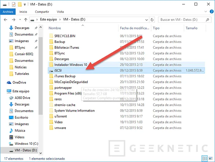Geeknetic Como montar una partición como carpeta de otra unidad en Windows 6