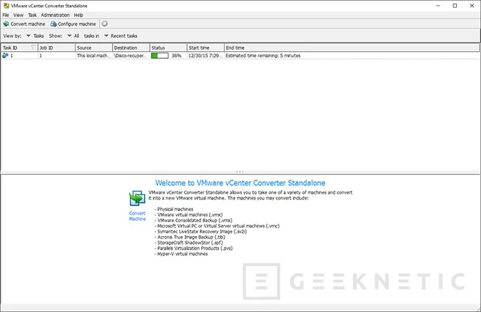 Geeknetic Recuperación rápida de desastre de hardware mediante VMware vCenter Converter 3