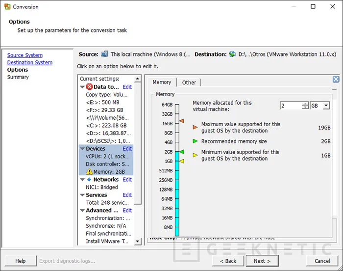 Geeknetic Recuperación rápida de desastre de hardware mediante VMware vCenter Converter 1