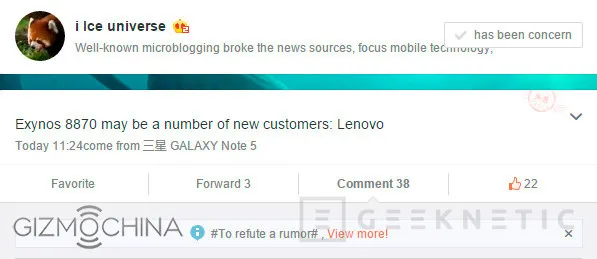 Lenovo integrará el nuevo Exynos 8870 en smartphones, Imagen 1