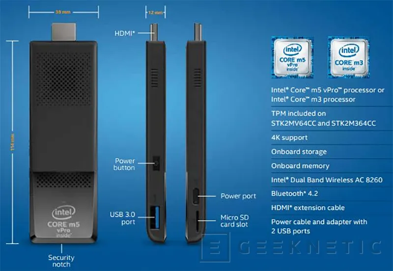 Geeknetic Intel presenta dos nuevos Computestick, uno con Core M 1