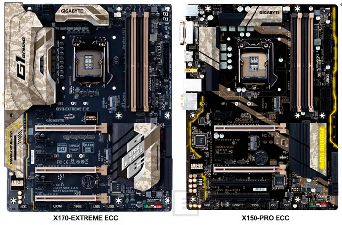 Nuevas placas Gigabyte X170 y X150 para CPUs Xeon 6 Intel Core, Imagen 1