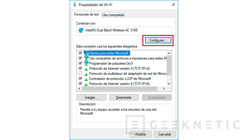 Geeknetic Como asegurarte que Windows conecta a tu red Wifi de 5GHz  5