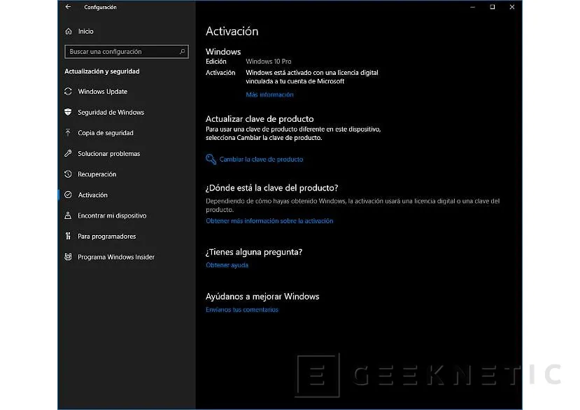 Geeknetic Cómo pasar de Windows 10 Home a Windows 10 Pro sin reinstalar y por menos de 10 Euros  1