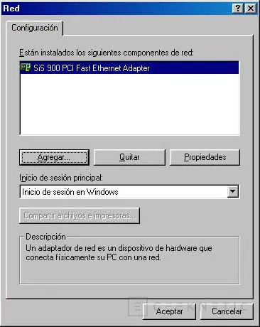 Red Ethernet de dos ordenadores en Windows 98, Imagen 2