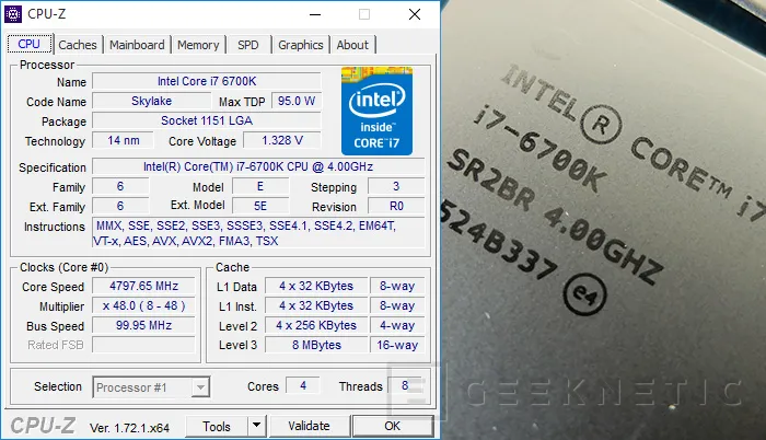 Geeknetic Intel Skylake Core i5-6600k y Core i7-6700k 5