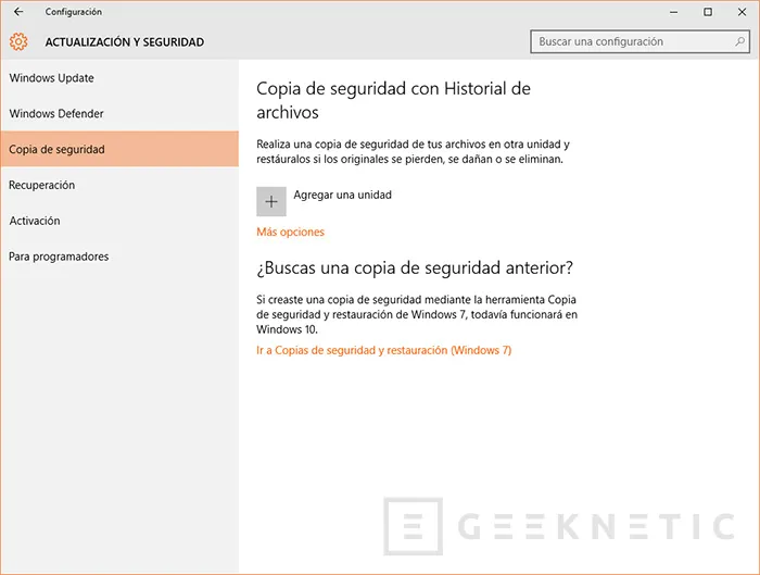 Geeknetic Software de backup para Windows 10 1