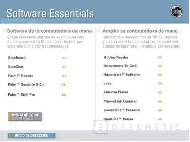 Geeknetic Análisis Palm PC Tungsten T3 11