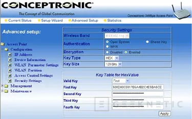 Geeknetic Análisis Punto de acceso C54APT Wireless 802.11g de Conceptronic 2