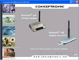 Análisis módem Conceptronic CBT56 Bluetooth + receptor Bluetooth, Imagen 4