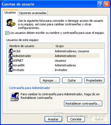Menús ocultos del sistema operativo Windows XP, Imagen 2